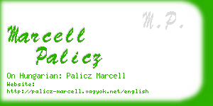 marcell palicz business card
